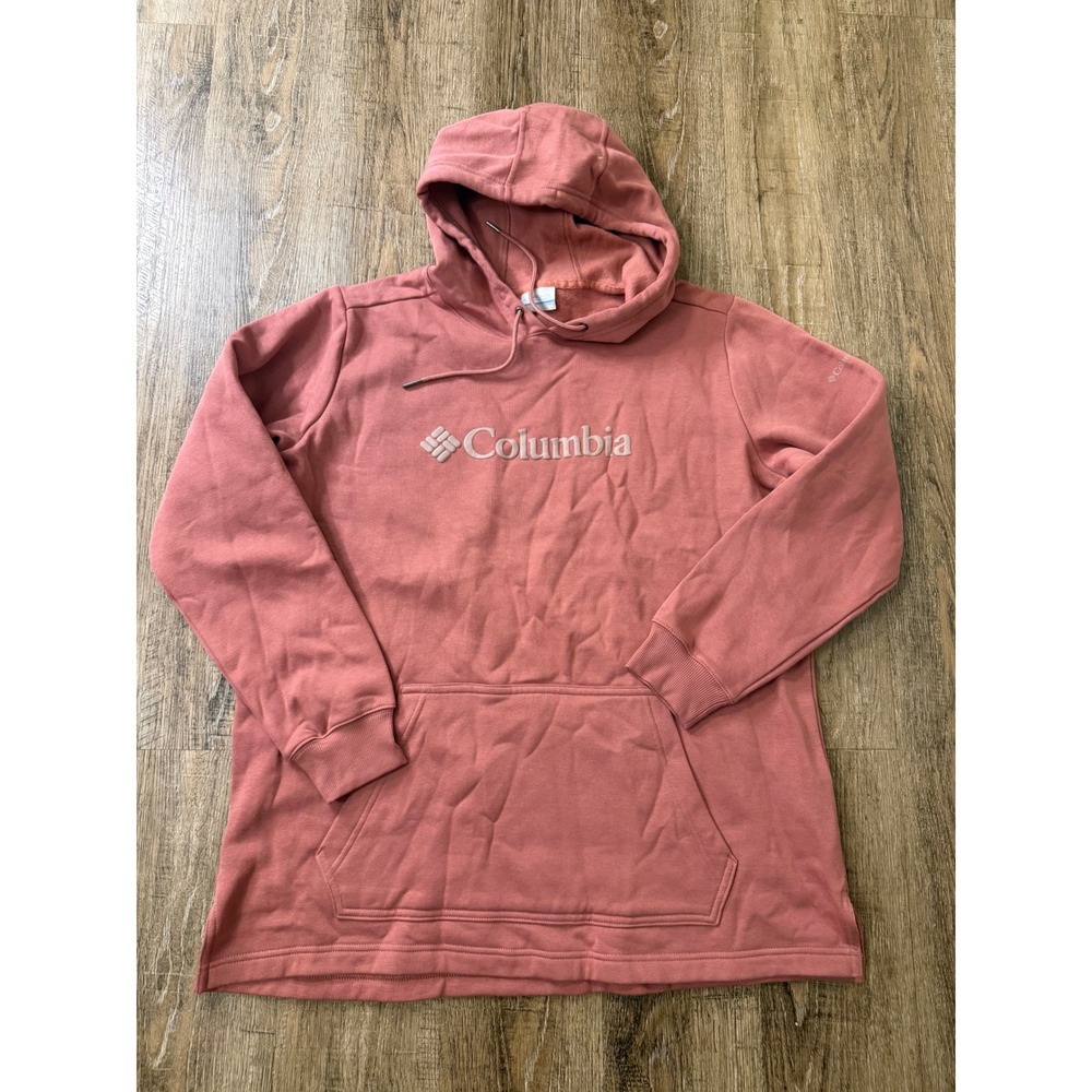 Columbia Forest Glen Logo Hoodie XXL Pink Fleece Sweatshirt XL9550-645 NWT